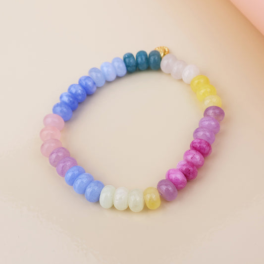 POM Pastel Brights Rainbow Stone Bracelet
