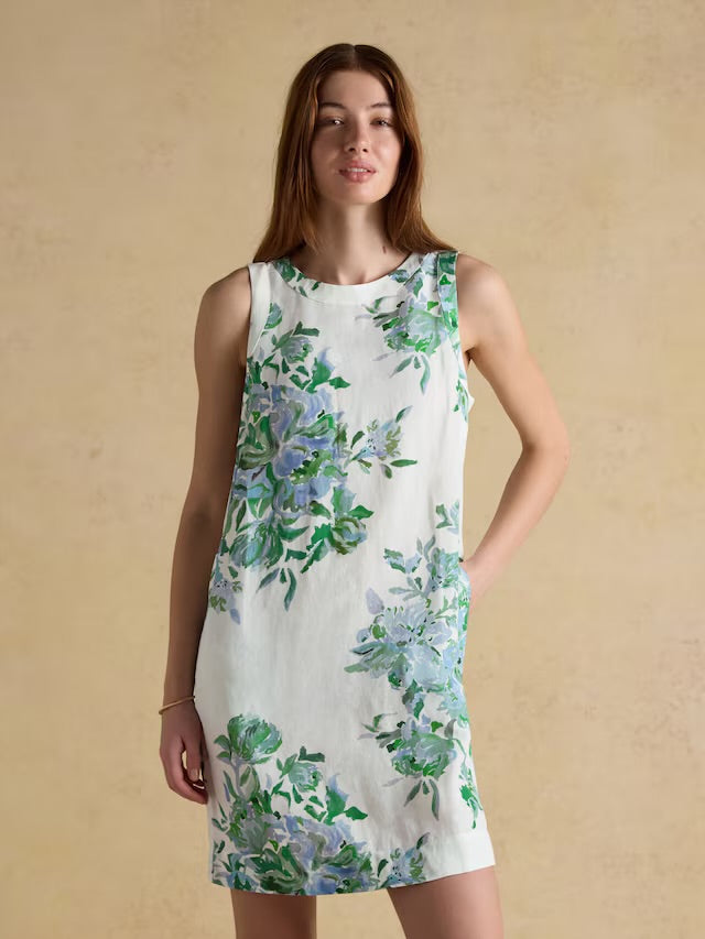 Joules Delphine Blue Floral Shift Dress