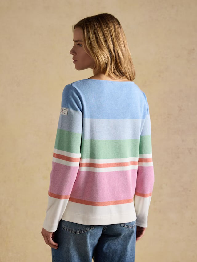 Joules Harbour Multi Stripe Boat Neck 100% Cotton
