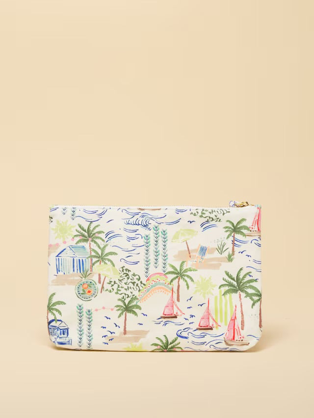 Joules Carrywell Palm Print Printed Pouch