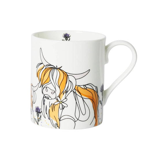 Highland Cow Fine Bone China Mug