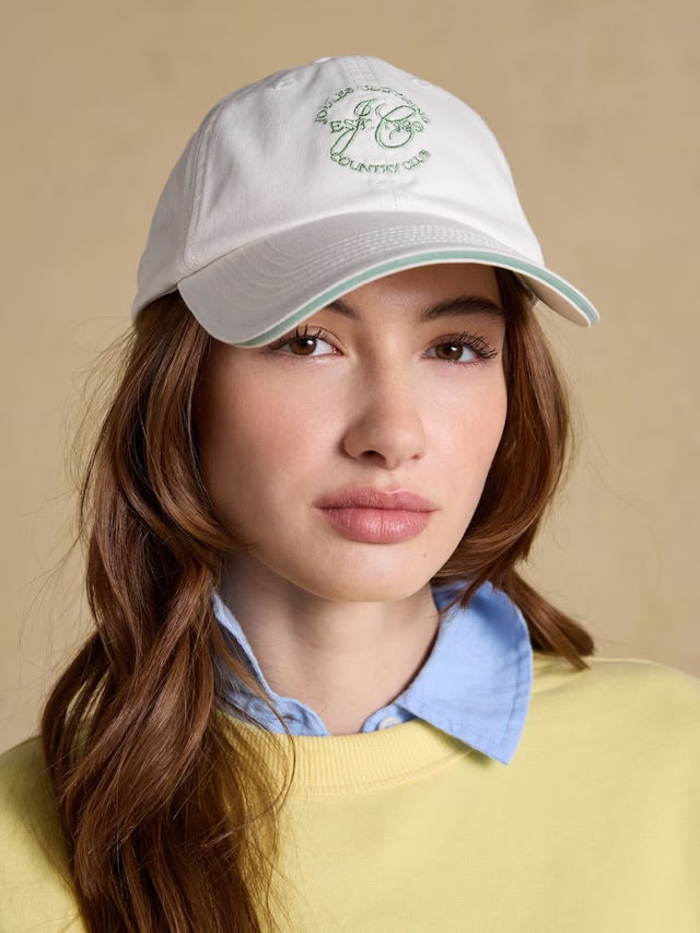 Joules Daley White Baseball Cap