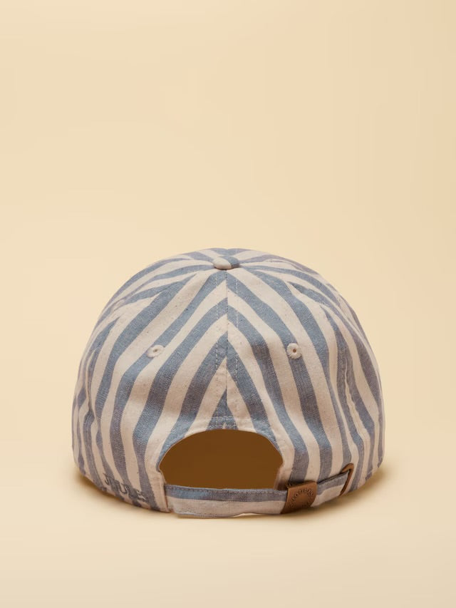 Joules Daley Stripe Blue Ecru Baseball Cap
