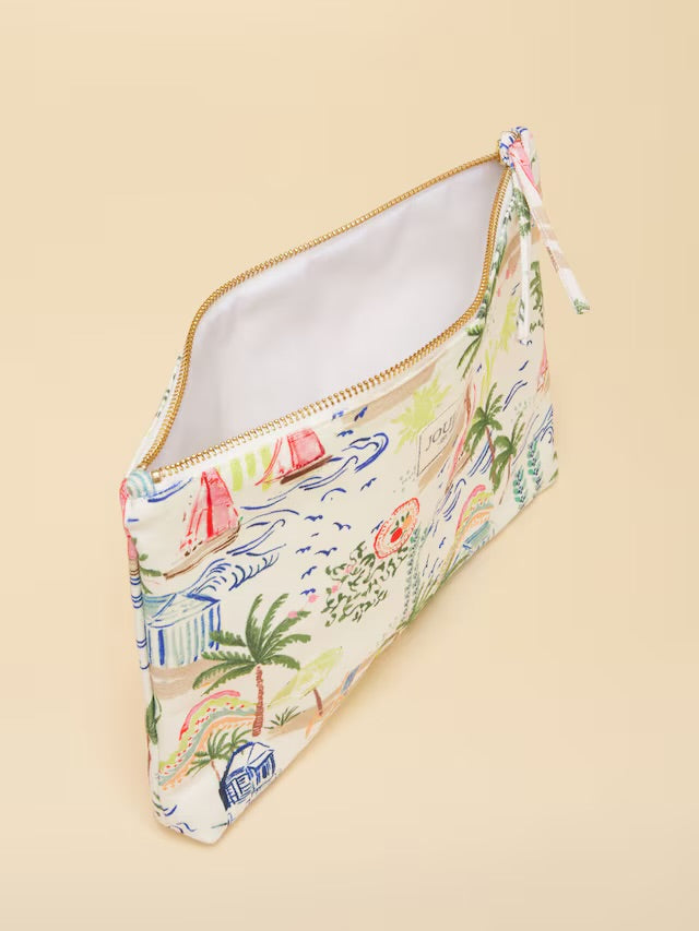 Joules Carrywell Palm Print Printed Pouch