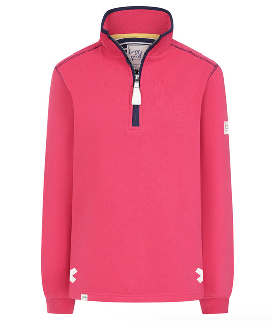 Lazy Jacks Zip Through Sweatshirt Cherry