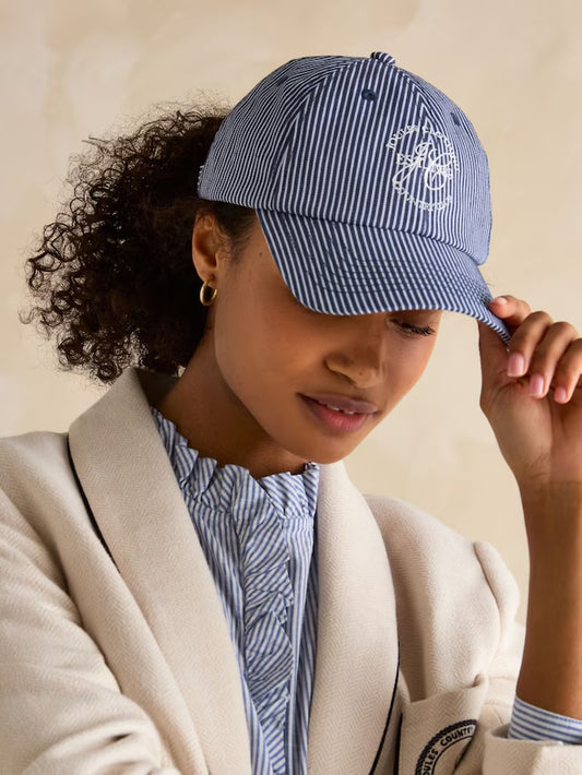Joules Daley Navy Stripe Cap