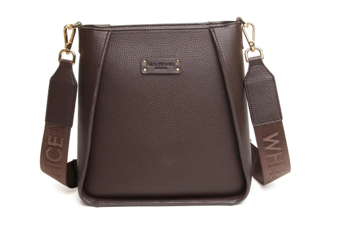 Alice Wheeler Chocolate - Kensington Cross Body Bag