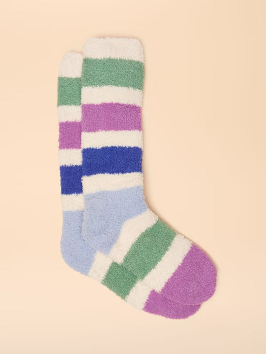 Joules Fluffy Blue Fluffy Socks