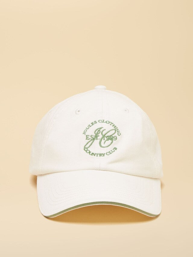 Joules Daley White Baseball Cap