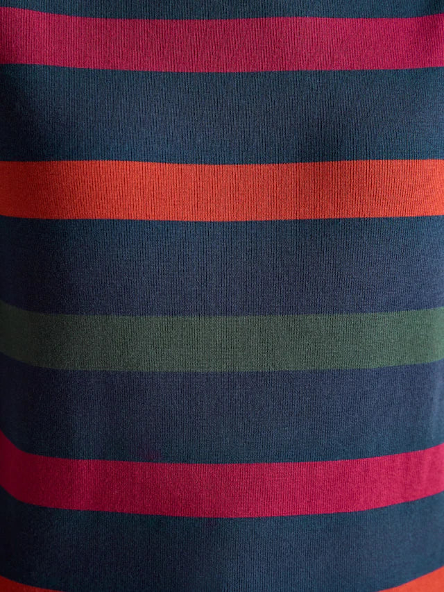 Joules Navy Stripe Harbour Boat Neck Top