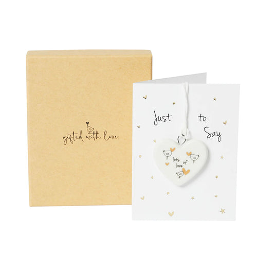 BellyButton Boxed Ceramic Decoration Lots Of Love