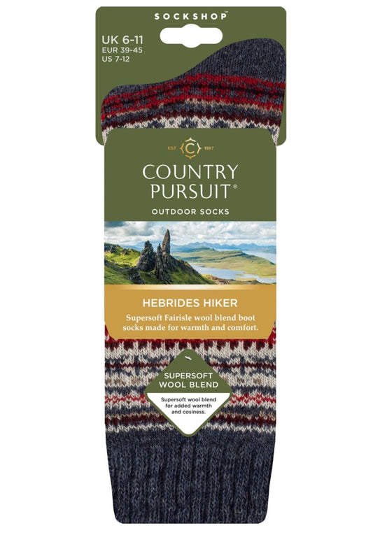 Country Pursuit Men’s Hebrides Hiker Wool Boot Socks
