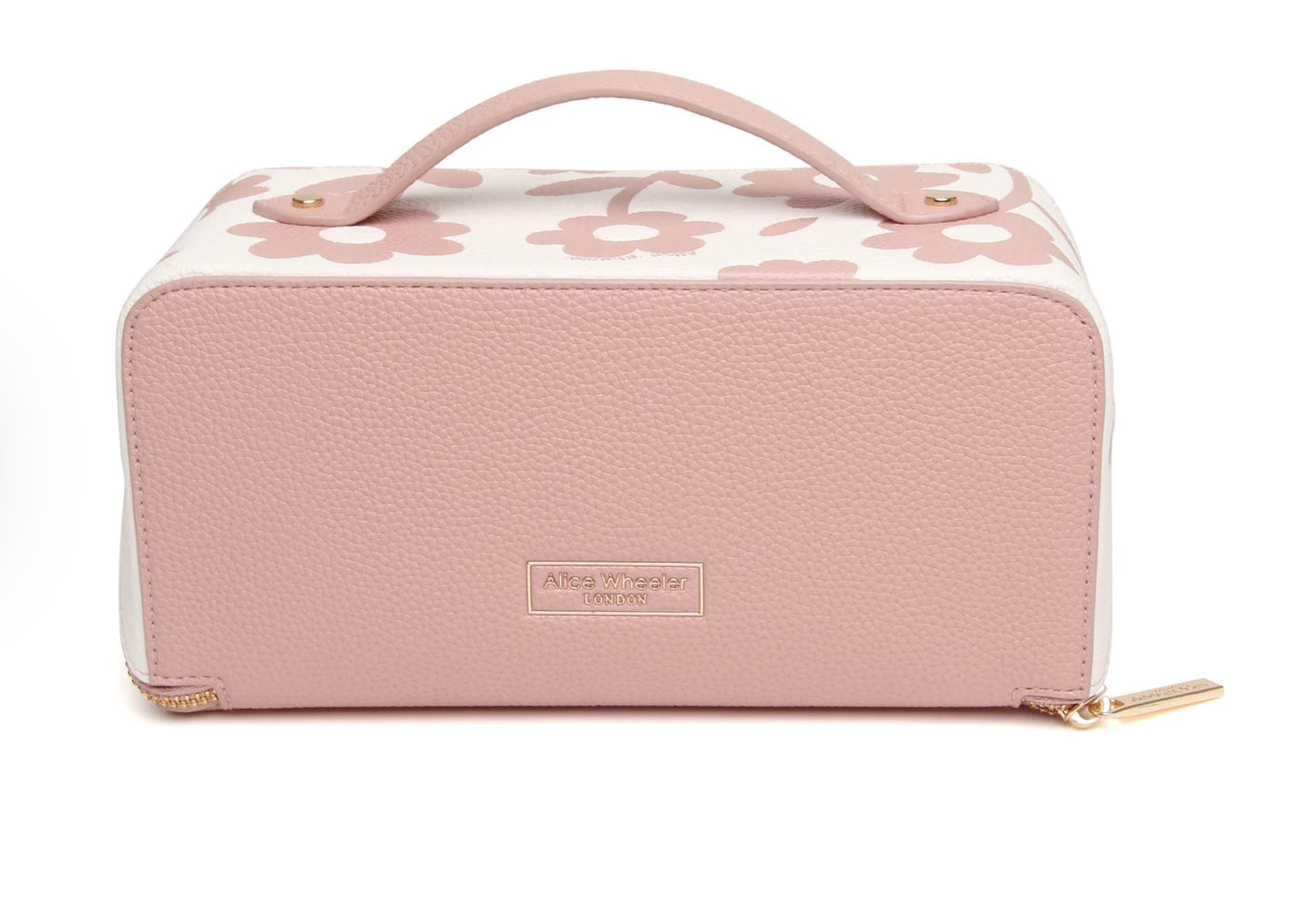 Alice Wheeler Pink Floral Train Case