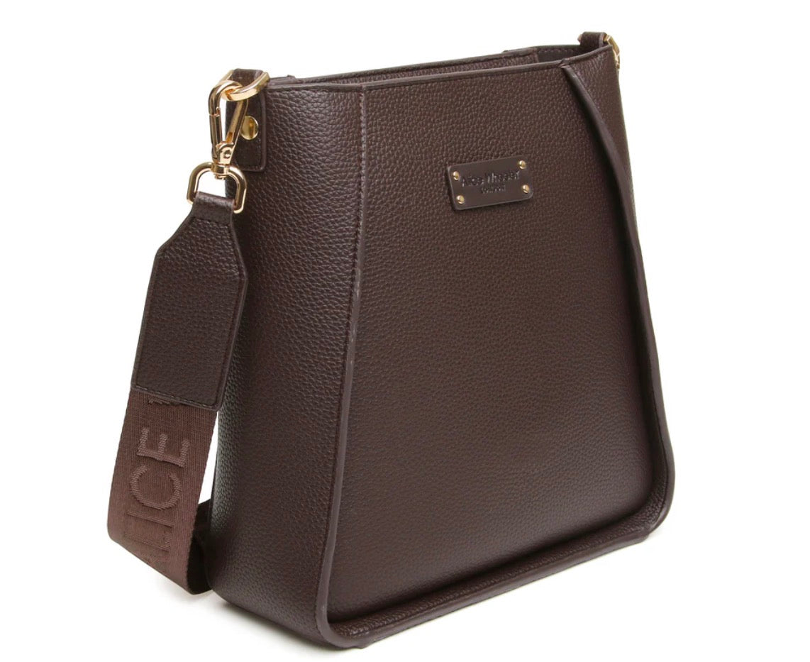 Alice Wheeler Chocolate - Kensington Cross Body Bag