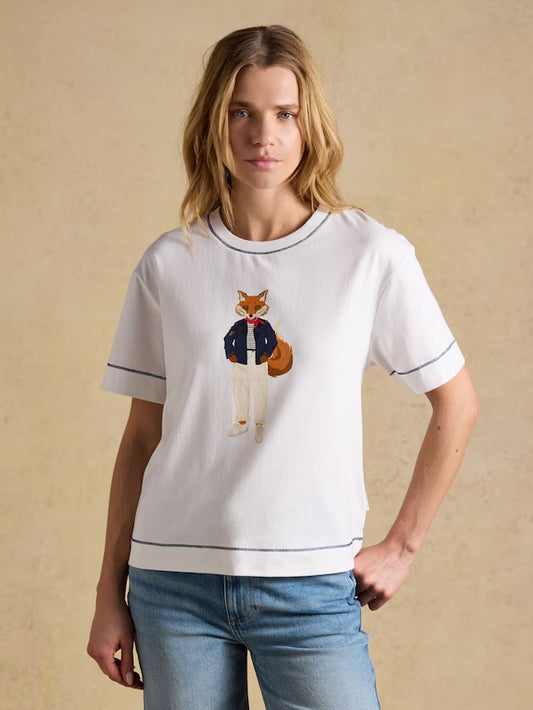 Jonty Fox Graphic Short Sleeve 100% Cotton T-Shirt