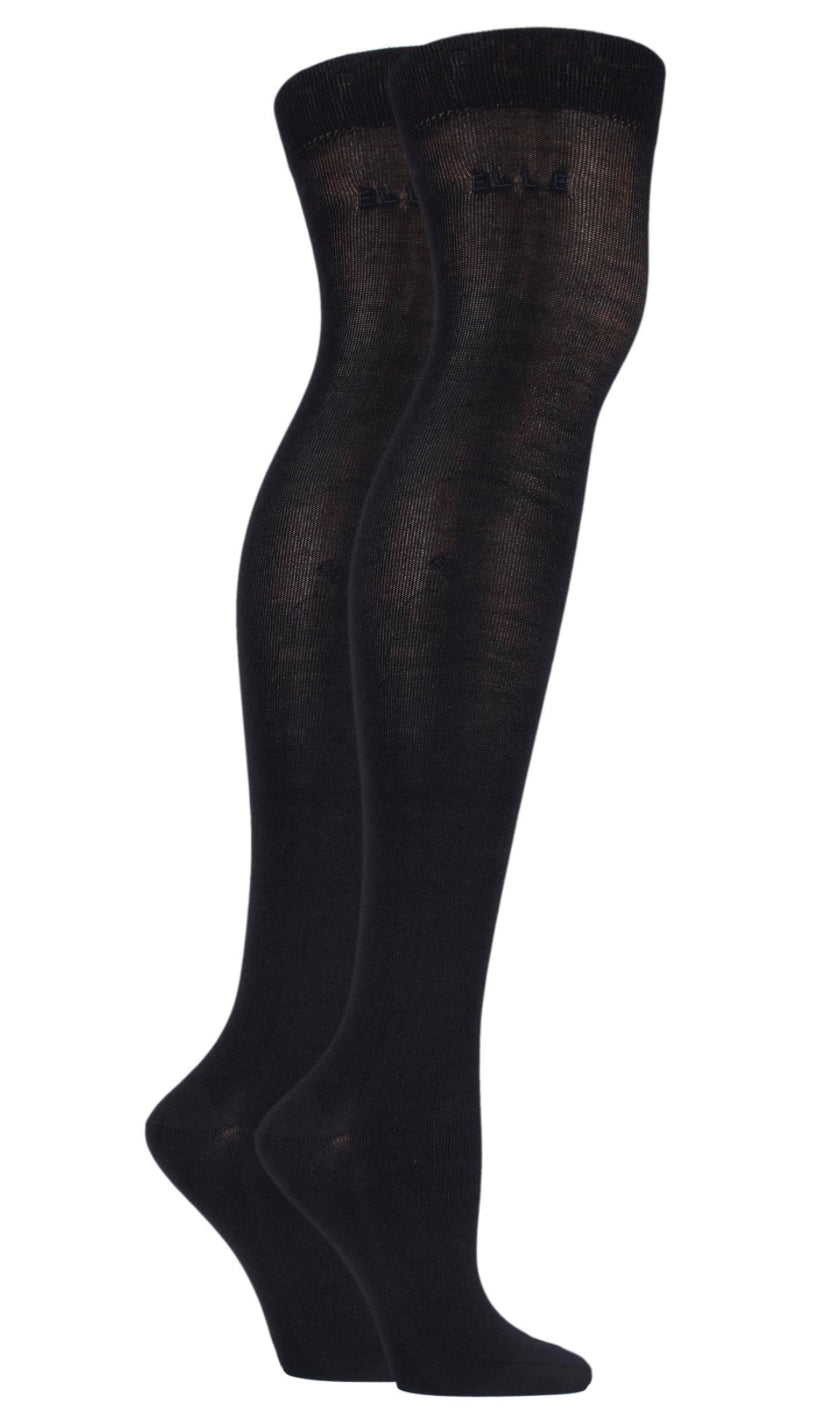 Elle Women’s Bamboo Over The Knee Socks 2 Pair