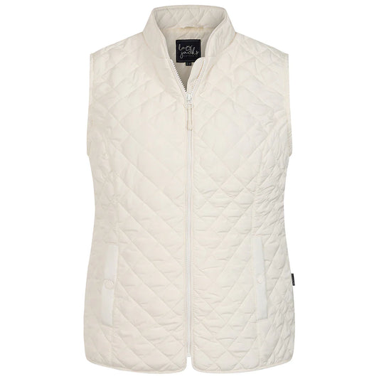 Lazy Jacks Quilted Gilet - Chalk