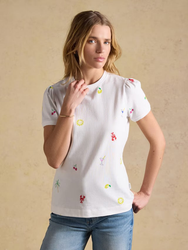 Joules Erin Summer Icons Short Sleeve Jersey T Shirt