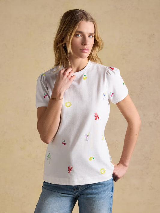 Joules Erin Summer Icons Short Sleeve Jersey T Shirt