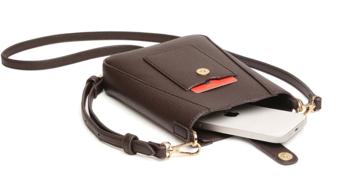 Alice Wheeler Chocolate - Kensington Phone Crossbody Bag