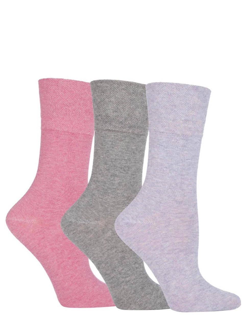 Sockshop Gentle Grip Sammy Cotton Socks 3 Pair