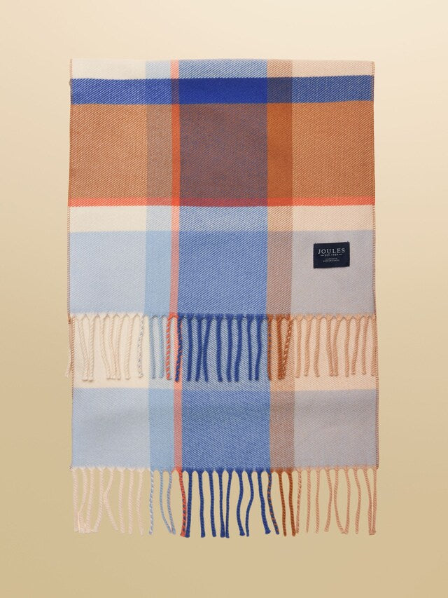 Joules Langtree Blue Cream Iona Scarf