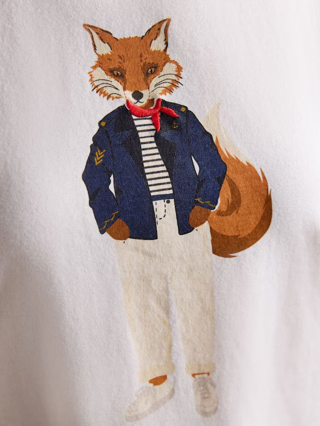 Jonty Fox Graphic Short Sleeve 100% Cotton T-Shirt