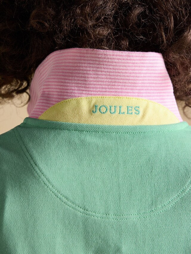 Woody Mint Green Cotton Pique Short Sleeve Polo Shirt