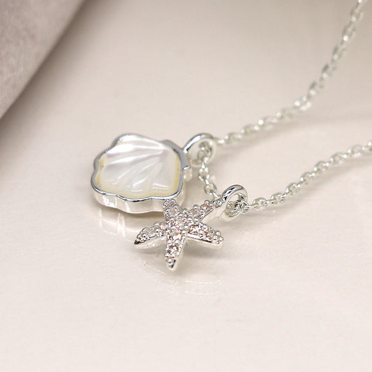 Silver Plated Seashell Necklace
