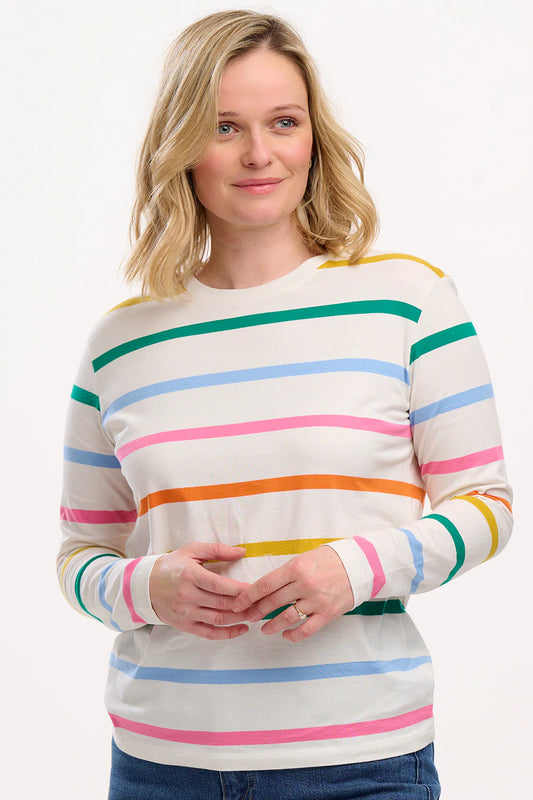 Brunswick Jersey Stripe Rainbow Top