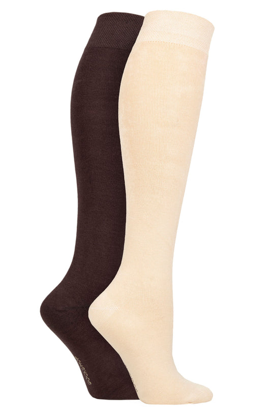 Sockshop Women’s Bamboo Knee High Socks 2 pair