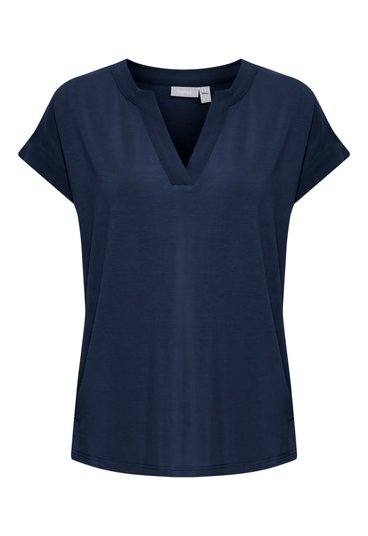 Fransa Frliv Tee Navy