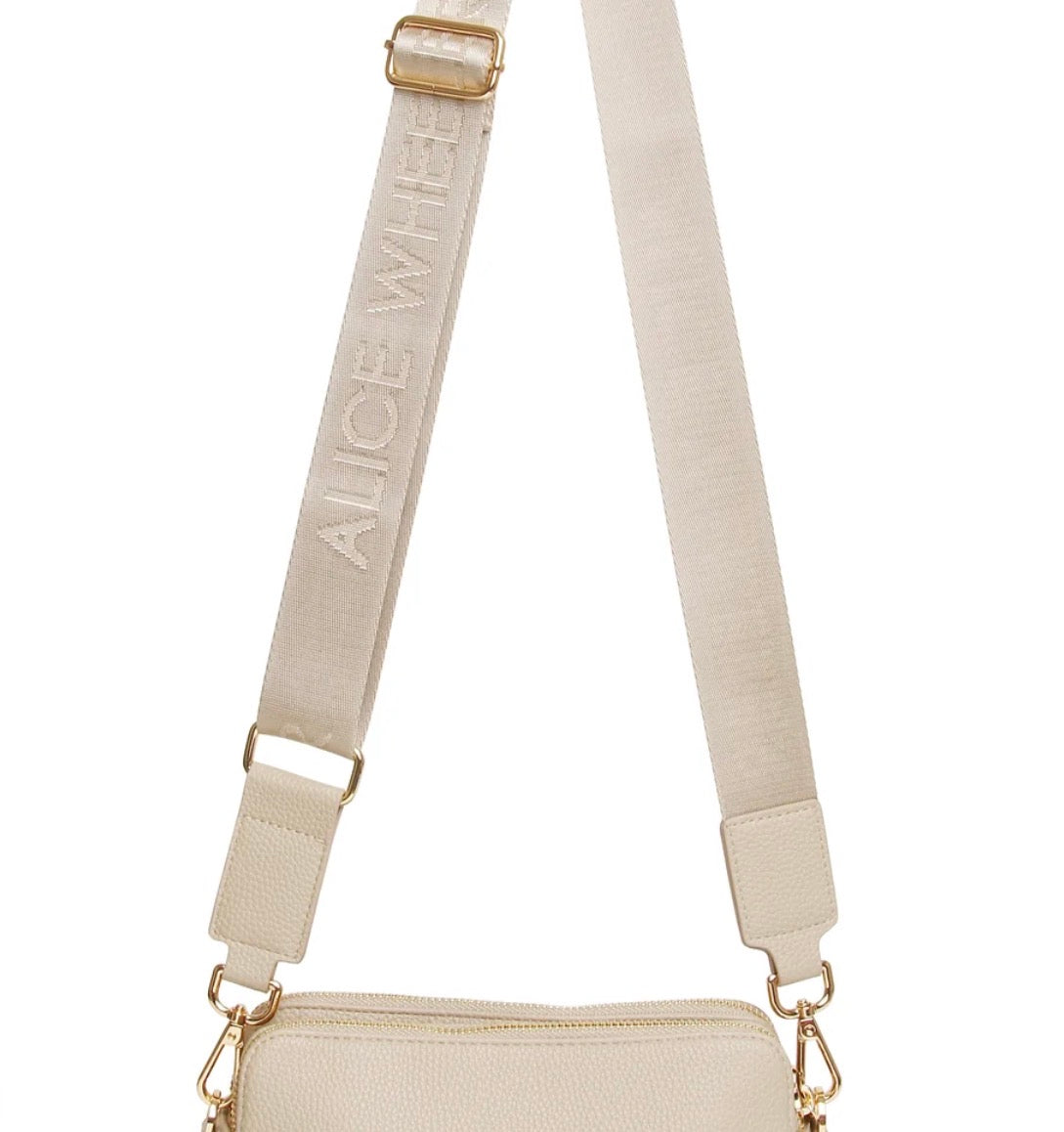 Alice Wheeler Kensington Stone Crossbody Bag (Double Zip)