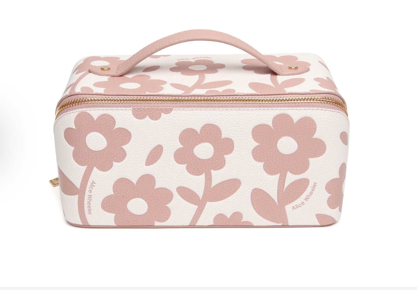 Alice Wheeler Pink Floral Train Case