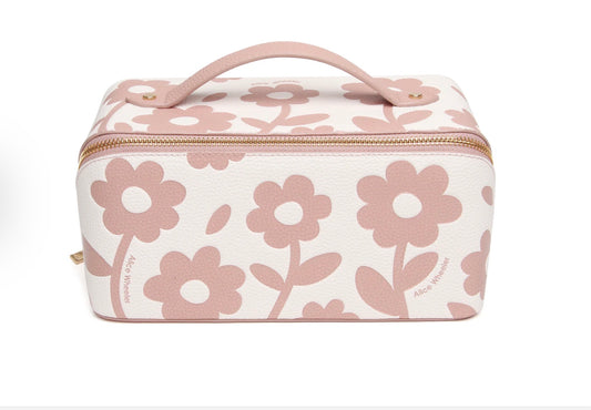 Alice Wheeler Pink Floral Train Case