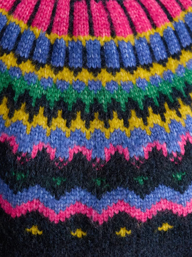 Charlie Navy Fairisle Knitted Jumper