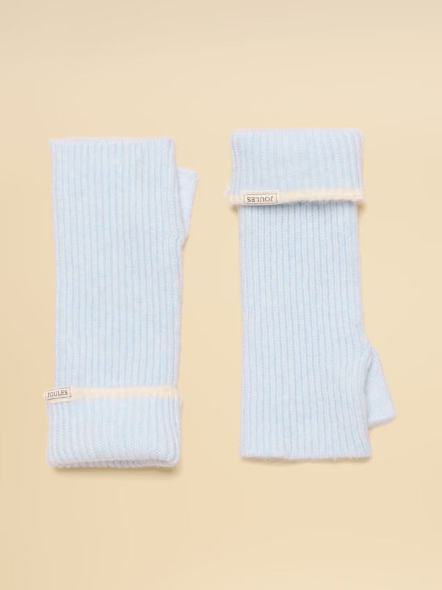 Joules Fingerless Ice Blue Gloves