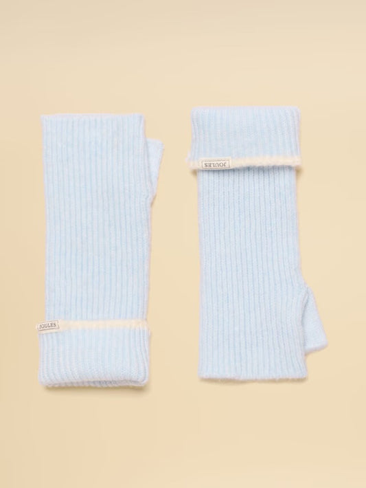 Joules Fingerless Ice Blue Gloves
