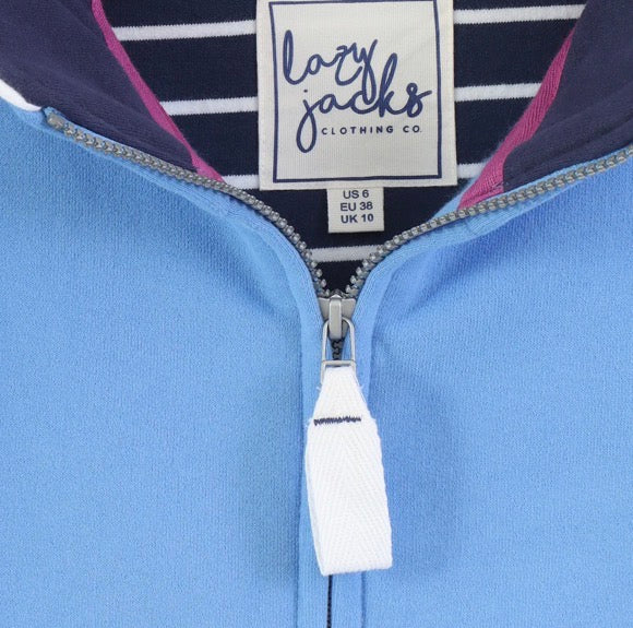Lazy Jacks Ladies Full Zip Jacket Blue