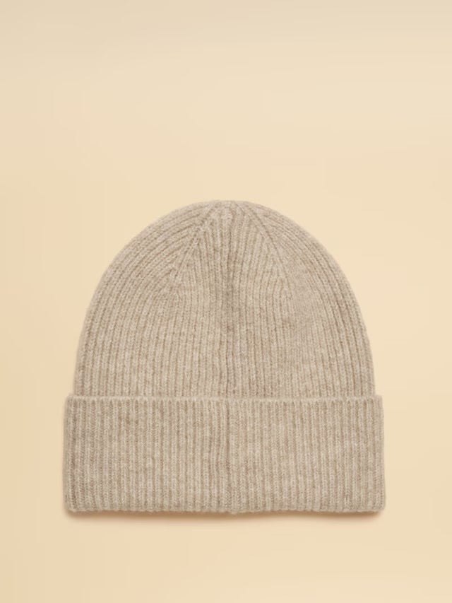 Joules Fine Knit Oatmeal Beanie Hat