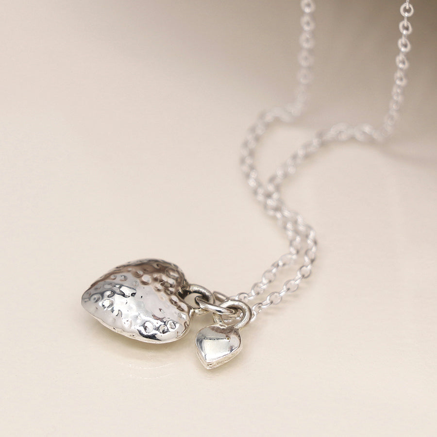 POM Sterling Silver Hearts Necklace