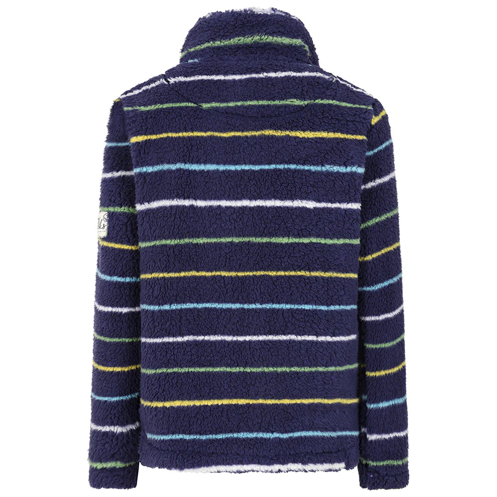 Striped Full Zip Striped Snug in Winter Greens  by Lazy Jacks