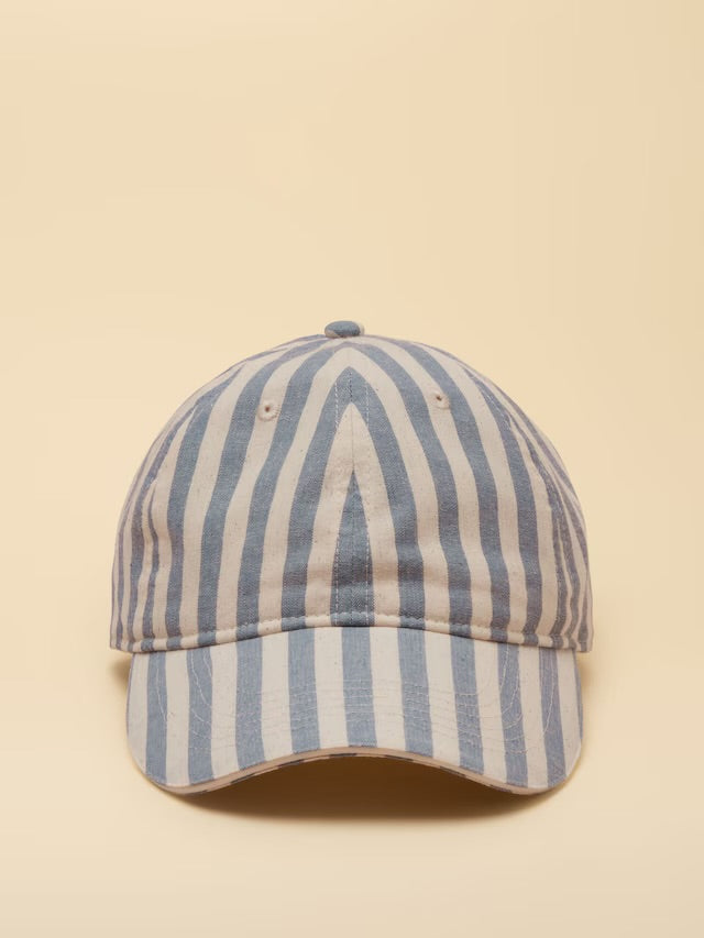 Joules Daley Stripe Blue Ecru Baseball Cap
