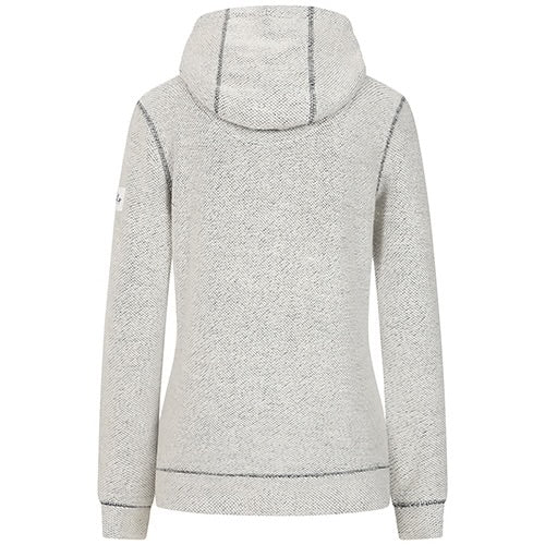 Grey Marl Full Zip Textured Sweatshirt by Lazy Jacks