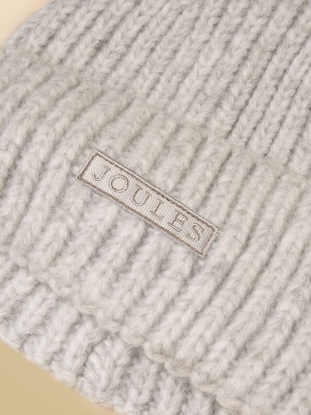 Joules Chunky Knit Beanie (Grey)