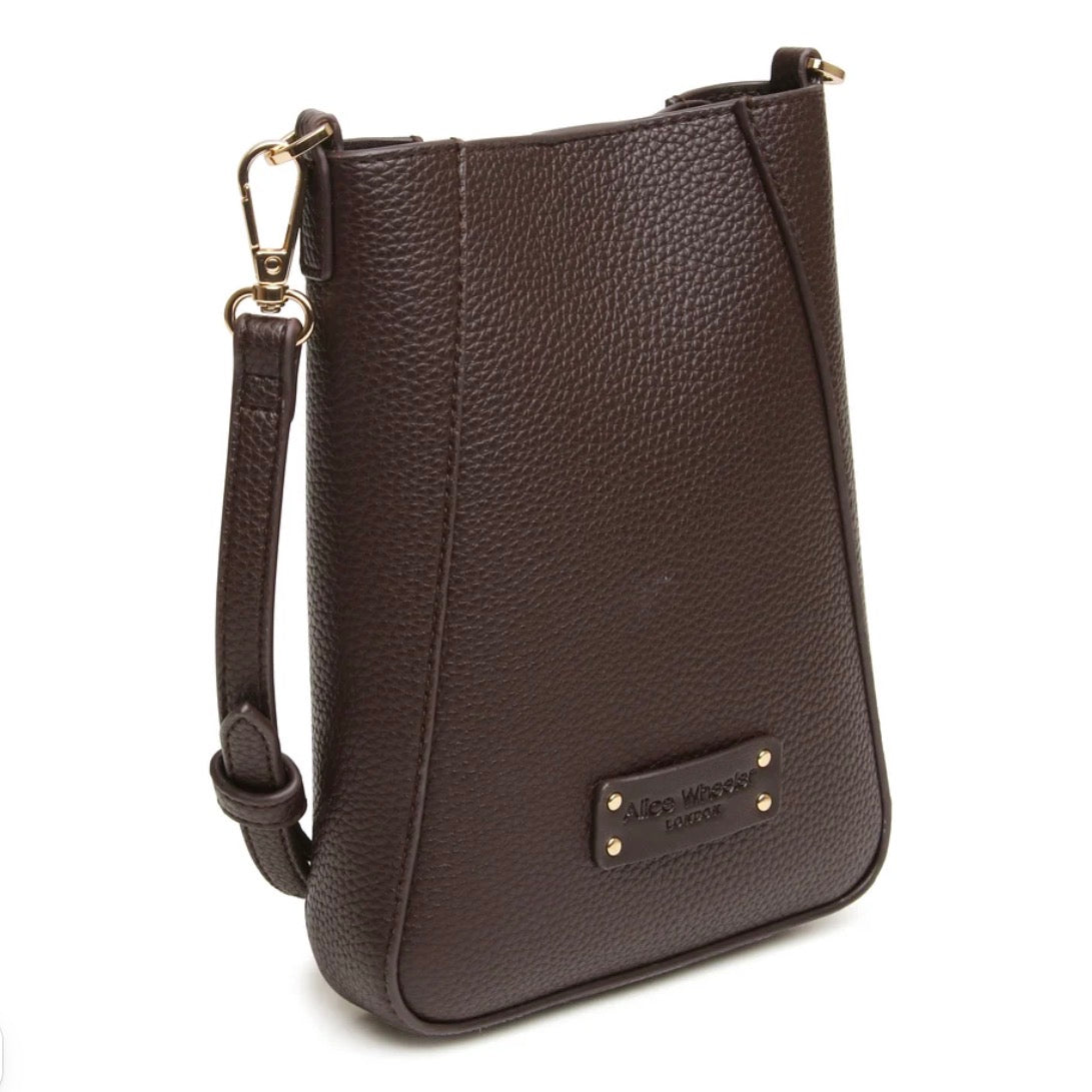 Alice Wheeler Chocolate - Kensington Phone Crossbody Bag