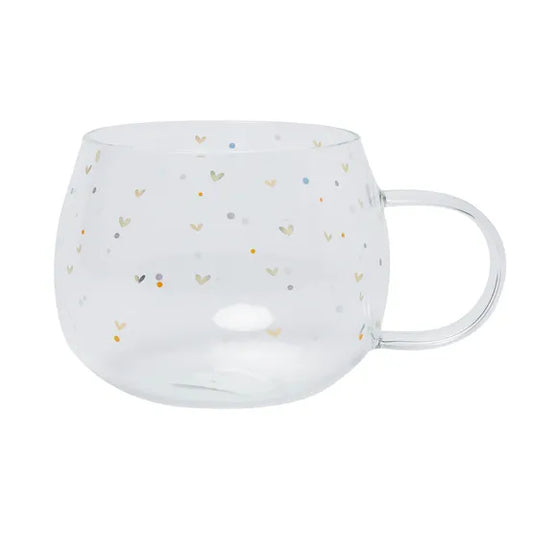 Bellybutton Signature Hearts Glass Mug
