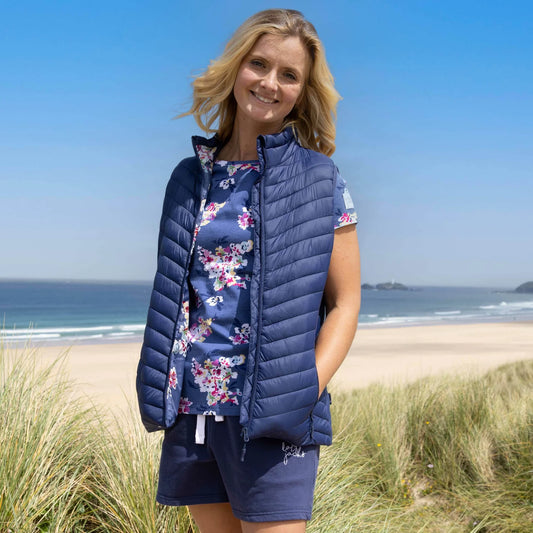 Lazy Jacks Lightweight Padded Gilet - Twilight