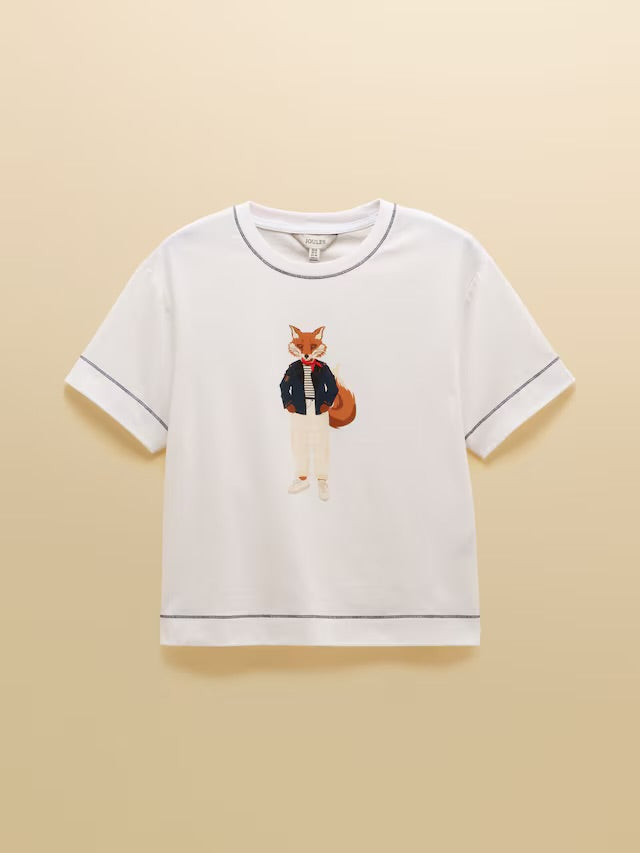 Jonty Fox Graphic Short Sleeve 100% Cotton T-Shirt