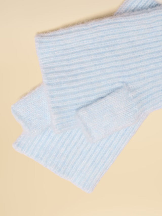 Joules Fingerless Ice Blue Gloves